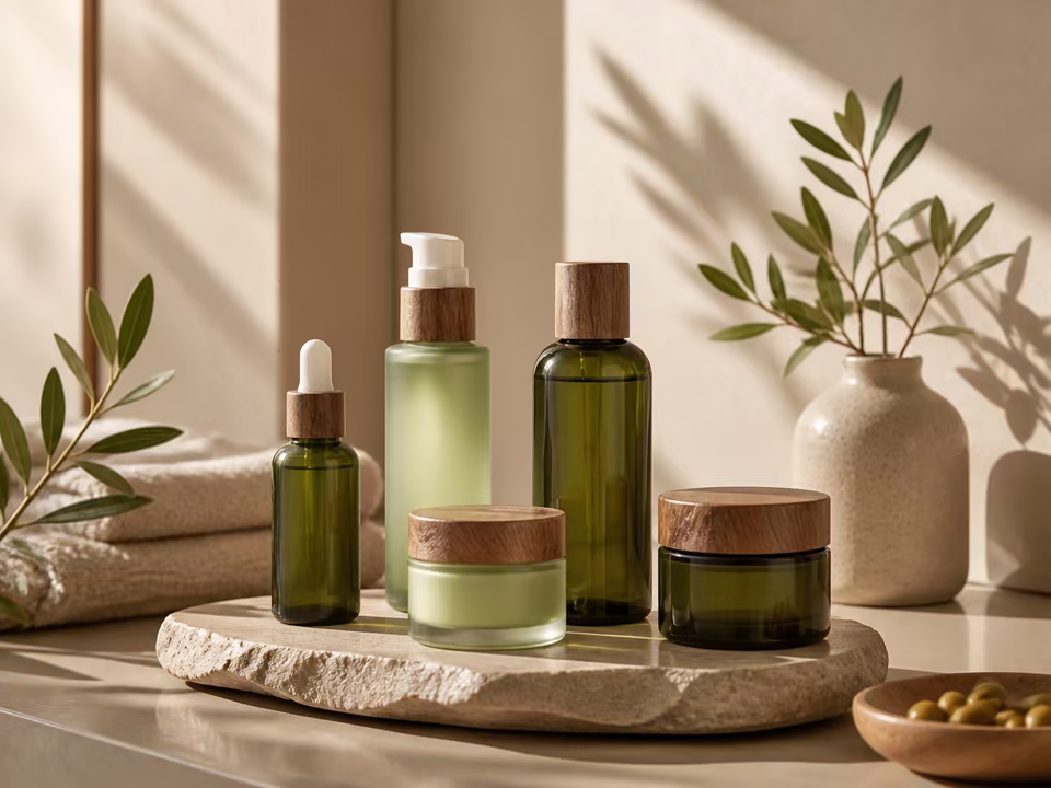 Commercial skincare product set