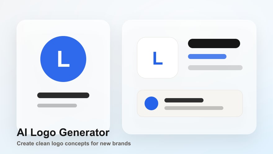 AI Logo Generator example