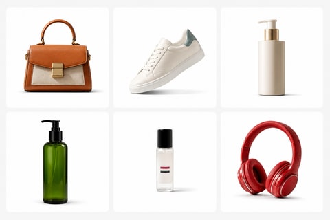 Clean marketplace listing tiles made from background-removed product cutouts