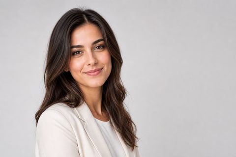 Clean profile portrait with a neutral background after AI background removal