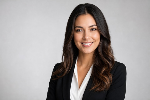 Professional profile portrait with a clean AI removed background